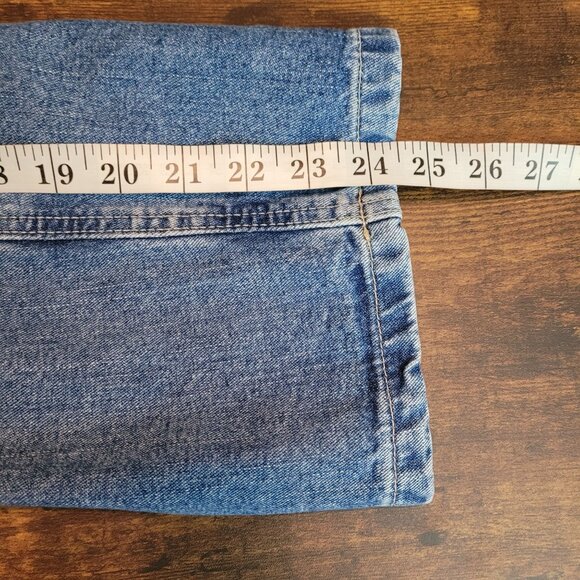 Vtg Tommy Hilfiger Jeans 6 Boyfriend Crop Mid Rise Medium Light Wash Y2K - Picture 9 of 11